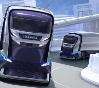 Isuzu представил беспилотный футуристический грузовик FL IR