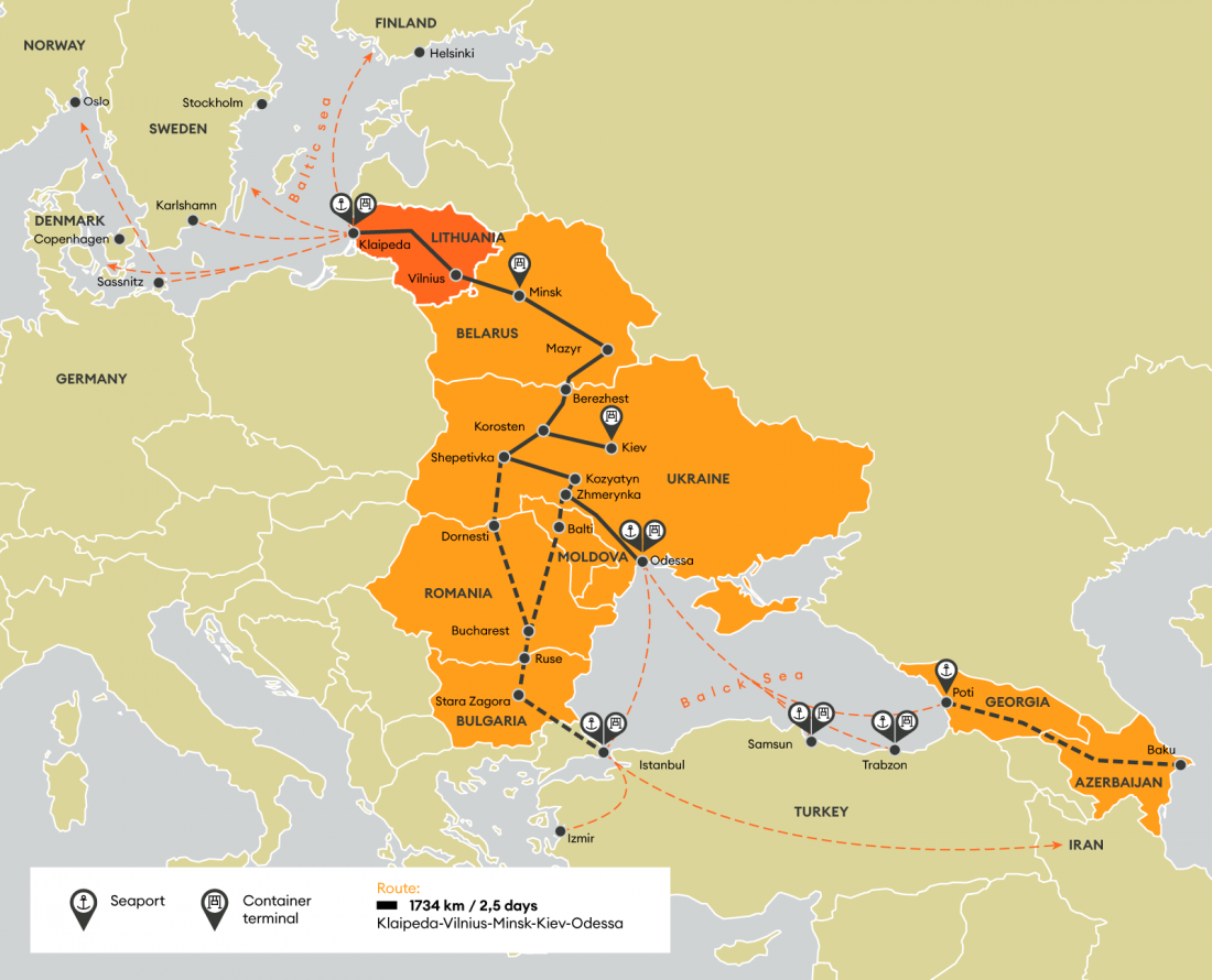 Литва и Турция хотят запустить  ж/д коридор через Украину